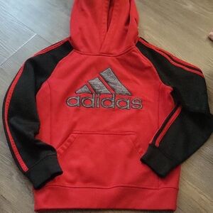 Adidas Kids Hoodie in Red and Black